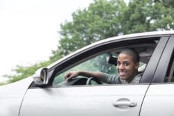 man in car with MAIF insurance Maryland auto insurance