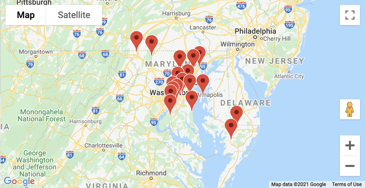 Maryland Auto Insurance Provider Locations
